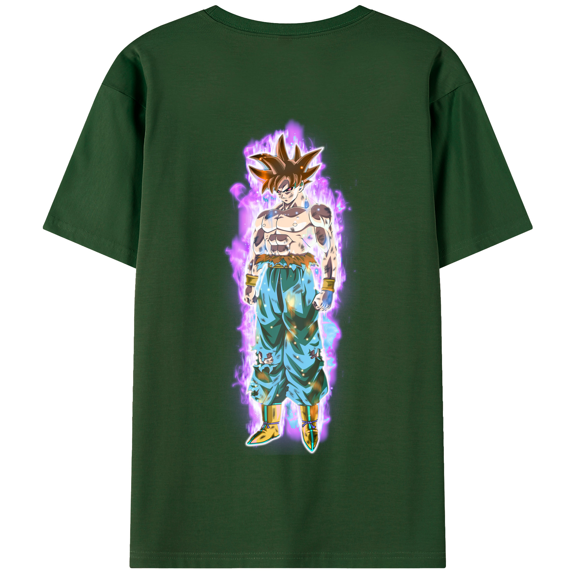 （画像用） ドラゴンボール 孫悟空（そん ごくう）Son Goku カカロット DRAGON BALL Kakarotto 綿100％半袖Tシャツ（背面プリント）